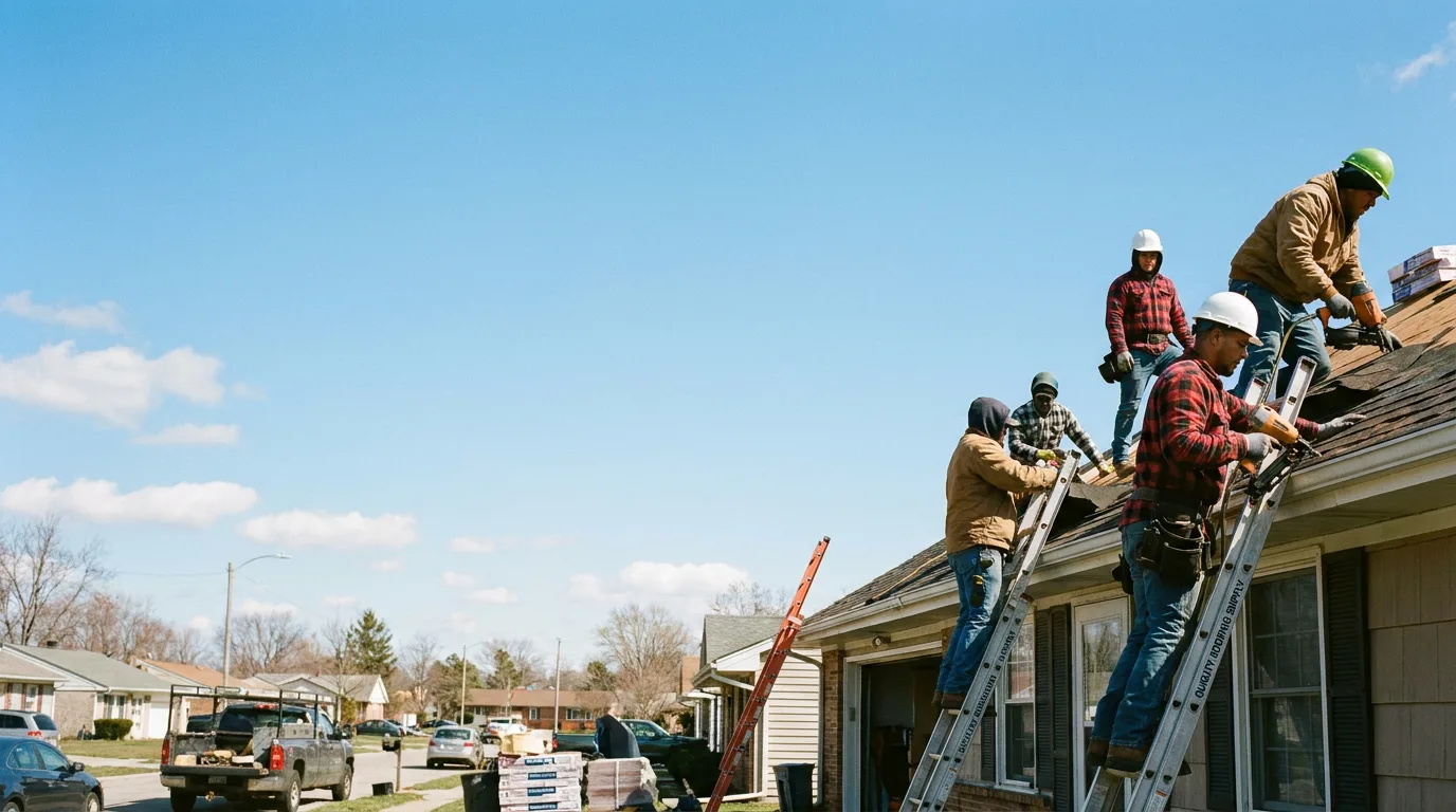 Roofing in New Point, IN near me